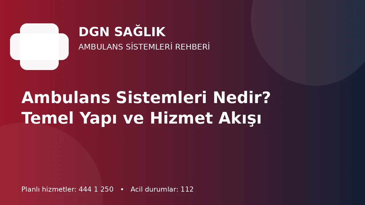 Antalya’da Ambulans Sistemi Nasıl Çalışır? Çağrıdan Teslime Operasyon Akışı